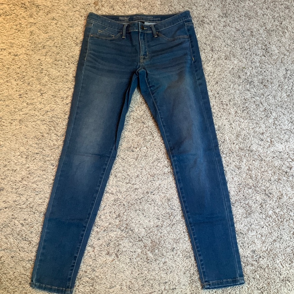 Mid Rise Denim Jeggings